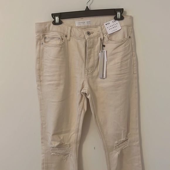 *NWT* Topman Stretch Skinny Ripped Jeans W32/ L32 - Picture 2 of 8